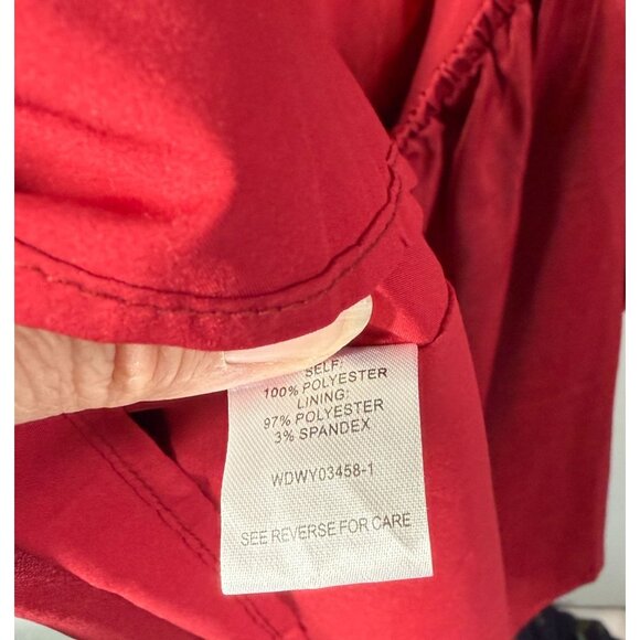 NWT Lost + Wander Womens Dark Red Emerald Mini Dress XL Open Back XMAS Holiday - Picture 14 of 15